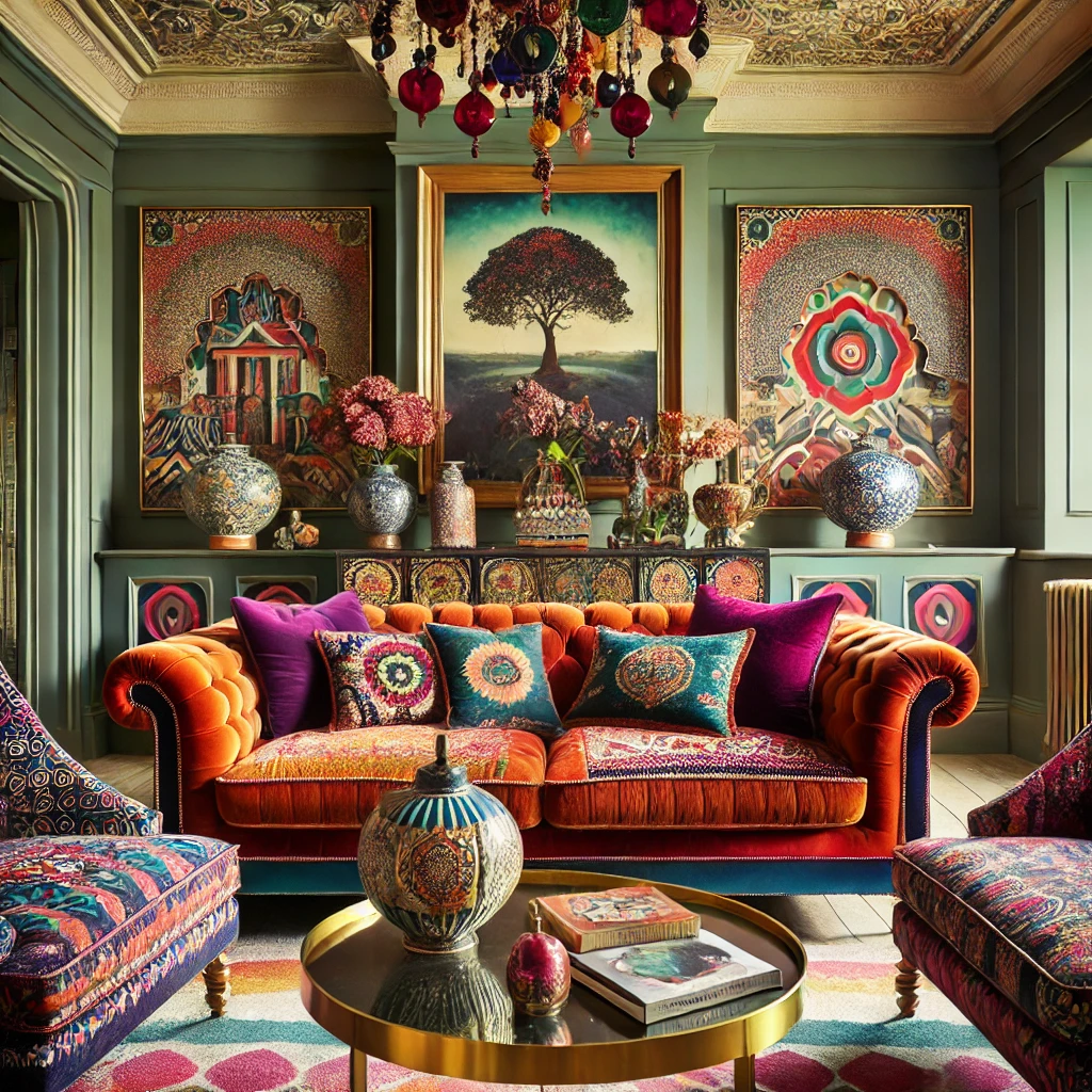 Bold Colours and Patterns for Furniture