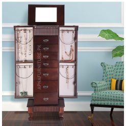 Alec Jewelry Cabinet with Mirror