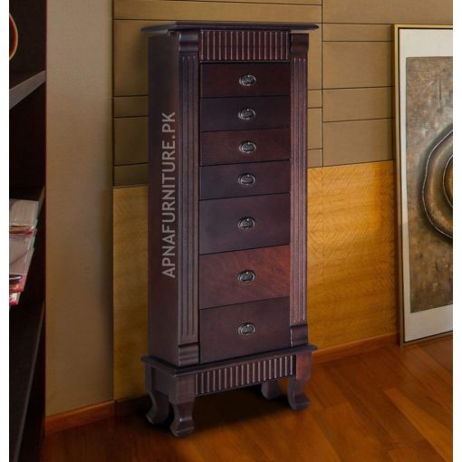 Alec Jewelry Cabinet with Mirror