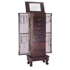 Alec Jewelry Cabinet with Mirror