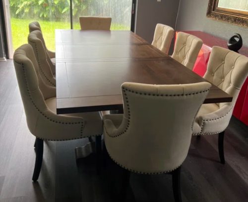 Clara Eight Seater Dining Table Set photo review