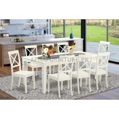 Zachary Eight Seater Dining Table Set