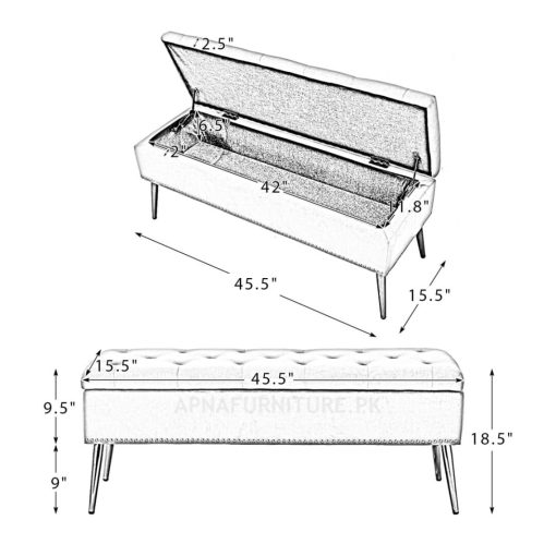 Peregrine Storage Bench